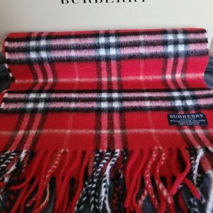 Burberry London Nova Check Scarf - 50% Cashmere/Wool - Made in England